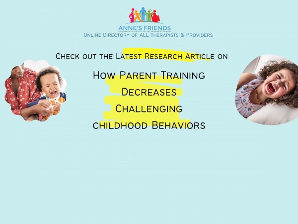 Parent Training Reduces Poor Behavior in Children